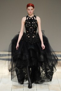 Model on the catwalk