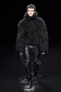 Model on the catwalk