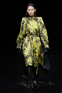 Model on the catwalk
