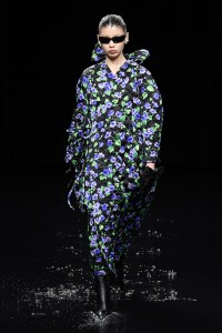 Model on the catwalk