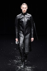 Model on the catwalk