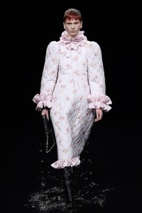 Model on the catwalk