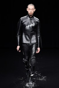 Model on the catwalk