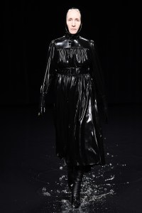 Model on the catwalk