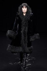 Model on the catwalk