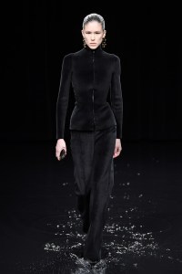 Model on the catwalk