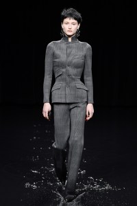 Model on the catwalk