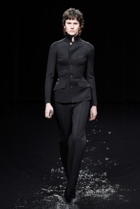 Model on the catwalk