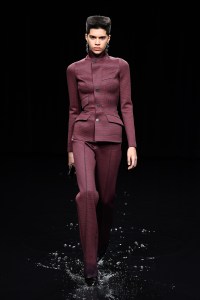 Model on the catwalk