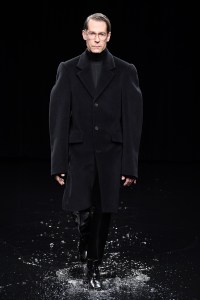 Model on the catwalk
