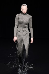 Model on the catwalk