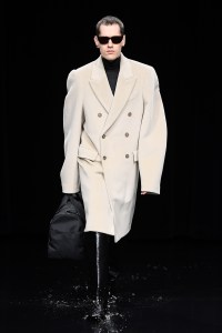 Model on the catwalk