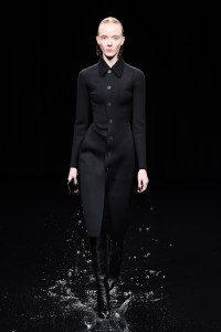 Model on the catwalk