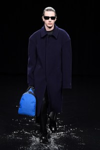 Model on the catwalk