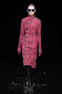 Model on the catwalk