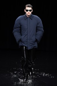 Model on the catwalk