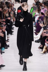 Model on the catwalk