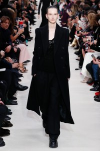 Model on the catwalk
