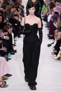 Model on the catwalk