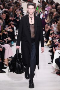 Model on the catwalk