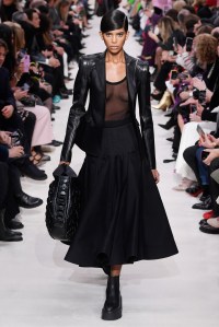 Model on the catwalk
