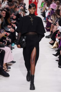 Model on the catwalk