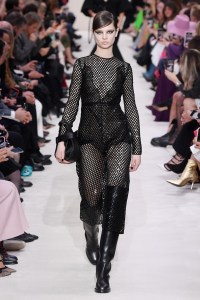 Model on the catwalk