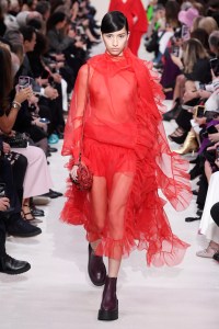 Model on the catwalk