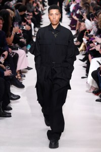 Model on the catwalk