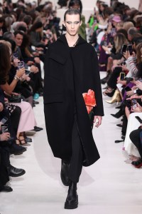 Model on the catwalk