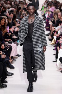 Model on the catwalk