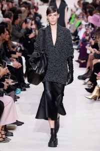 Model on the catwalk