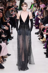 Model on the catwalk