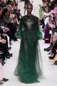 Model on the catwalk