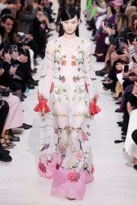 Model on the catwalk