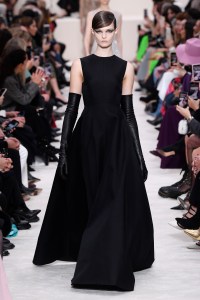 Model on the catwalk