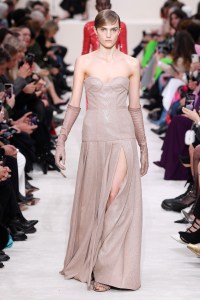 Model on the catwalk