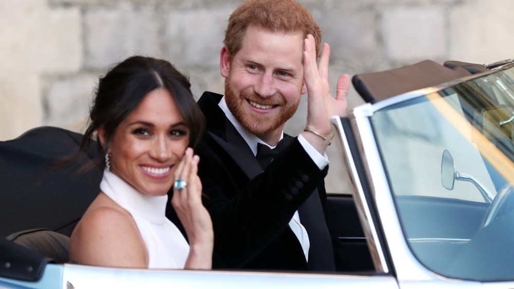 The messy bun Markle had at her wedding reception