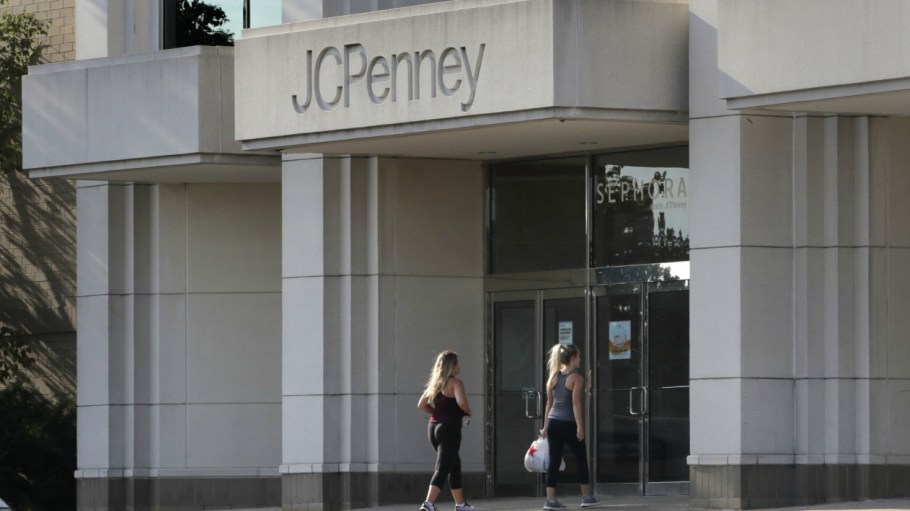 Bankrupt J. C. Penney's, seeing red for several quarters, had some good news after ending June's selling period in the black for a change.