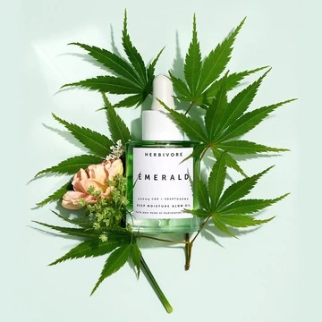 Herbivore Botanicals Emerald CBD + Adaptogens Deep Moisture Glow Oil