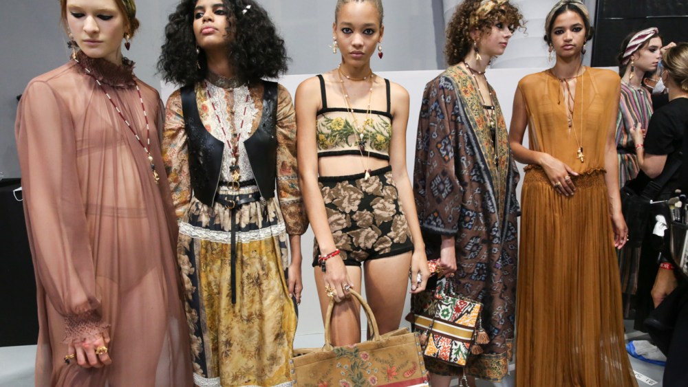 Backstage at Dior RTW Fall 2021, photographed in Paris on September 29th 2020.