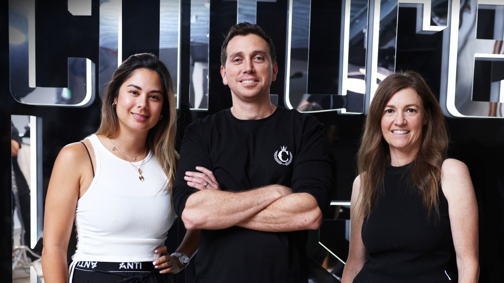 Culture Kings co-founders Tah-nee and Simon Beard with A.k.a. Brands CEO Jill Ramsey.