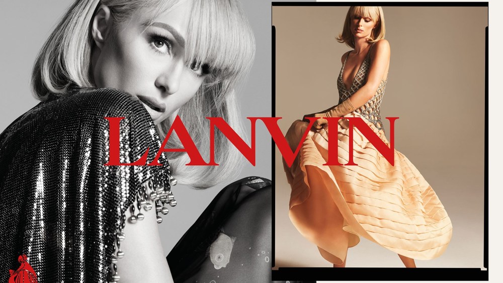 Paris Hilton starring in Lavin spring 2021 campaign. Fosun is the owner of Lanvin.