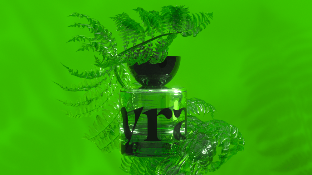 One of the new Vyrao fragrances, "I Am Verdant."