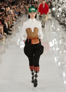 A look from the Gucci Aria show, with 13 new looks added to the 100th-anniversary collection.