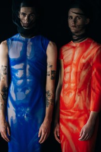 Backstage at Thom Browne RTW Spring 2022