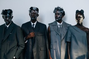 Backstage at Thom Browne RTW Spring 2022