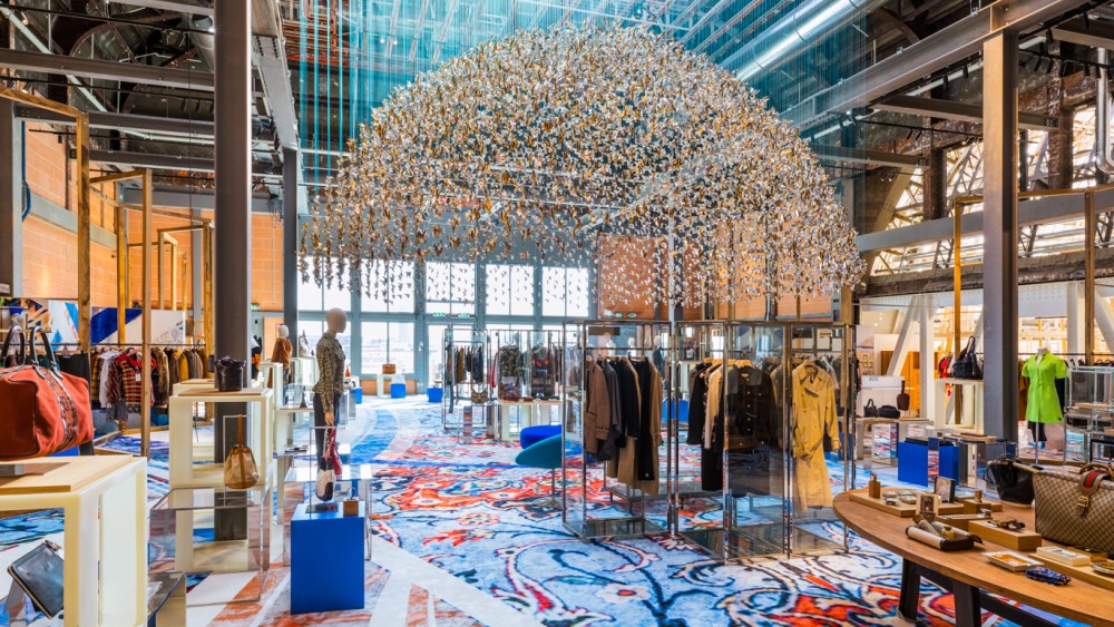 The vintage department at the Printemps flagship on Boulevard Haussmann in Paris.