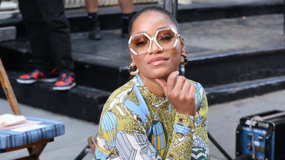 Keke Palmer in the front row at Tory Burch  RTW Spring 2022