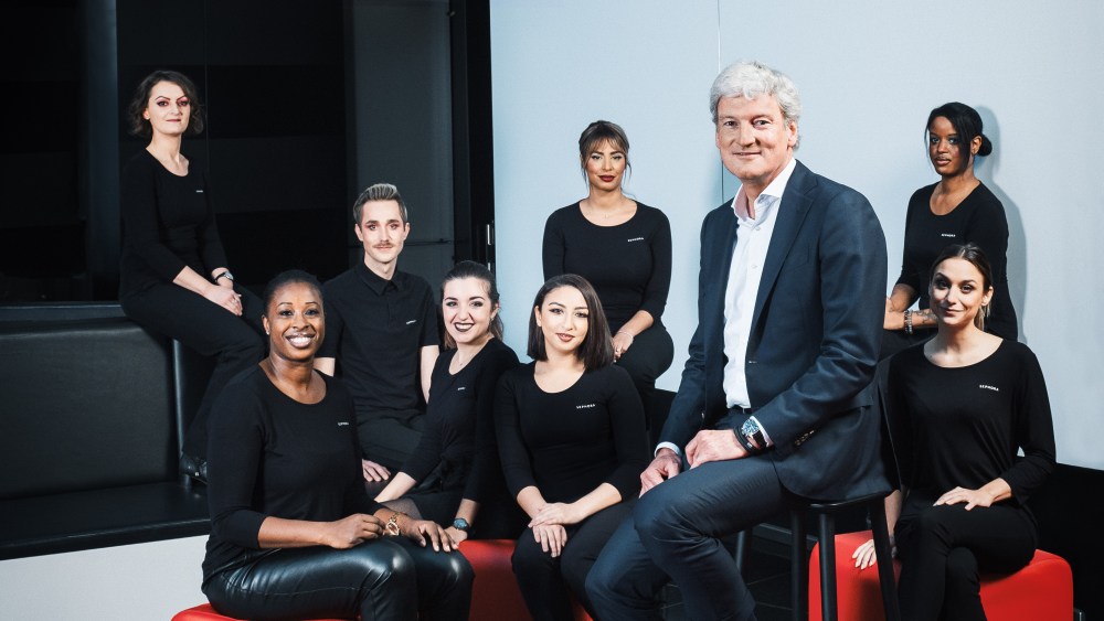 Martin Brok, chief executive officer of Sephora, and his team.